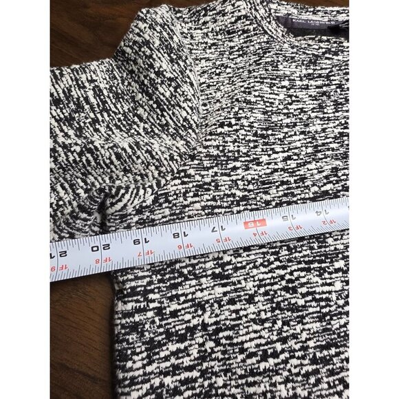 Karl Lagerfeld Paris Womens Black & White Knit Top With Bow Detail On Sleeves Si - Picture 9 of 14